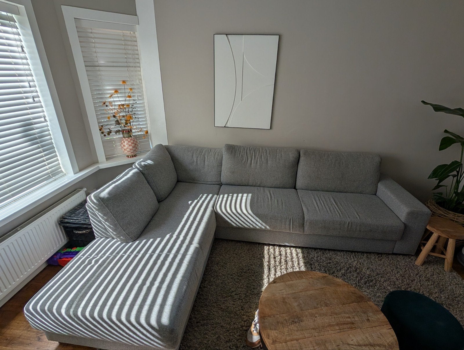 Gratis hoekbank uit Groningen - deze week ophalen!, Huis en Inrichting, Banken | Bankstellen, Ophalen, 250 tot 300 cm, Gebruikt