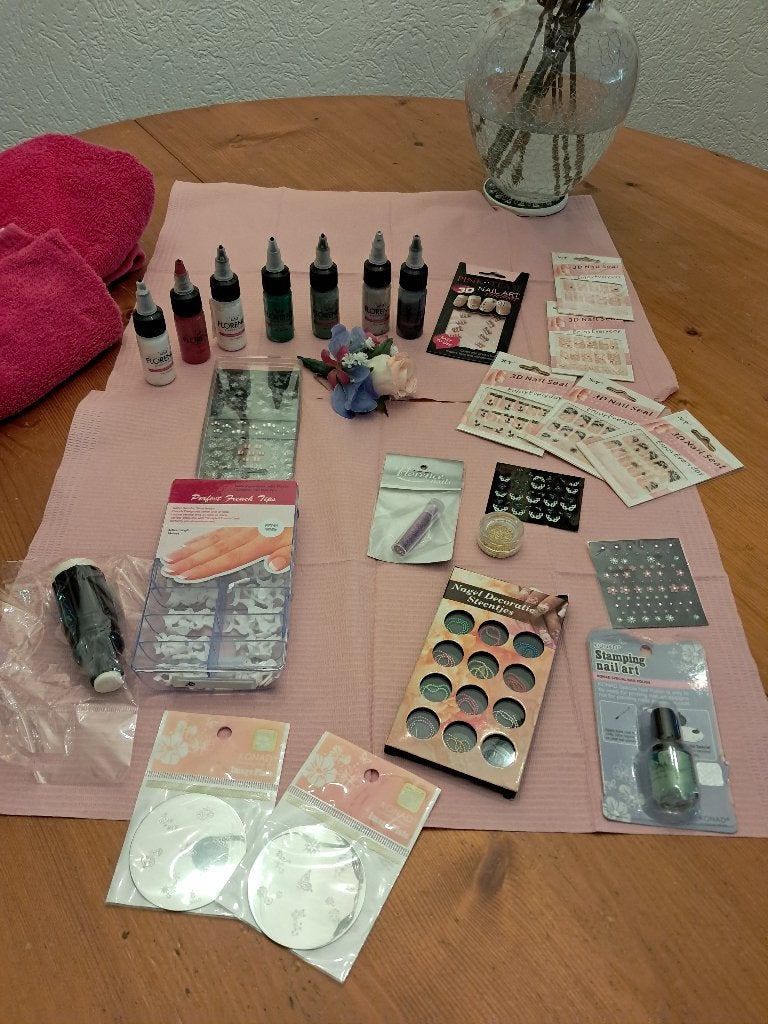 Partij spullen voor nailart, Overige kleuren, Ophalen of Verzenden, Zo goed als nieuw, Handen en Nagels
