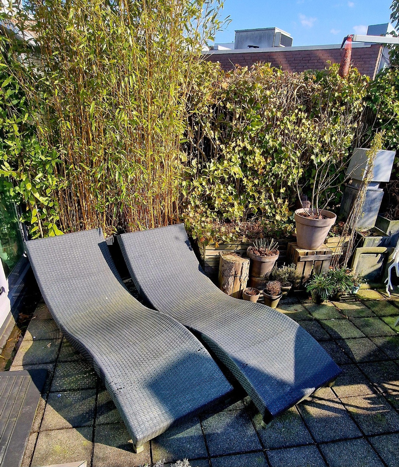 ligbedden 2 stuks, Ophalen, Gebruikt, Wicker