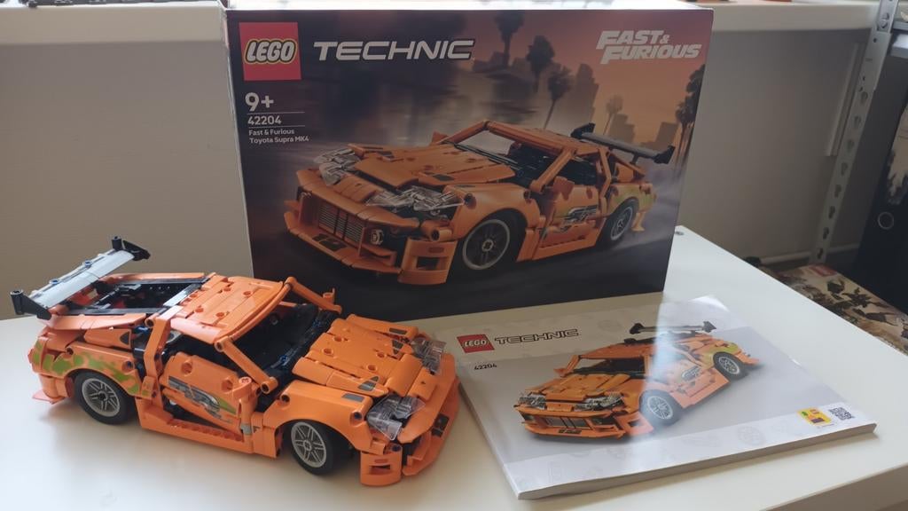 LEGO Fast and Furious: Toyota Supra MK4 auto!, Lego, Ophalen of Verzenden, Zo goed als nieuw, Complete set