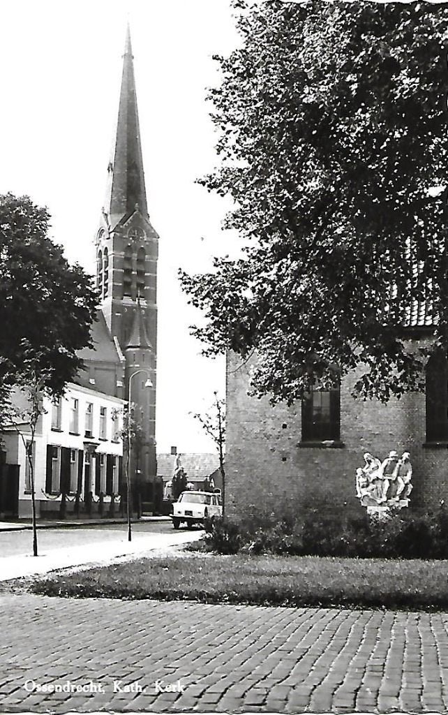 Ossendrecht- -Kath. Kerk., Verzamelen, Ansichtkaarten | Nederland, Verzenden, 1960 tot 1980, Ongelopen, Noord-Brabant