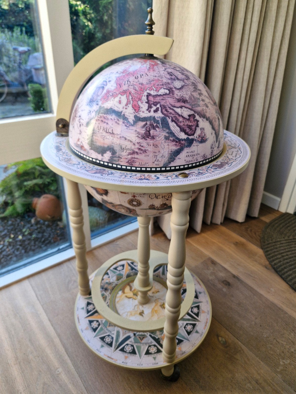 Globebar Wereldbol Drankenkast, Ophalen of Verzenden, Globebar, Hout, Gebruikt