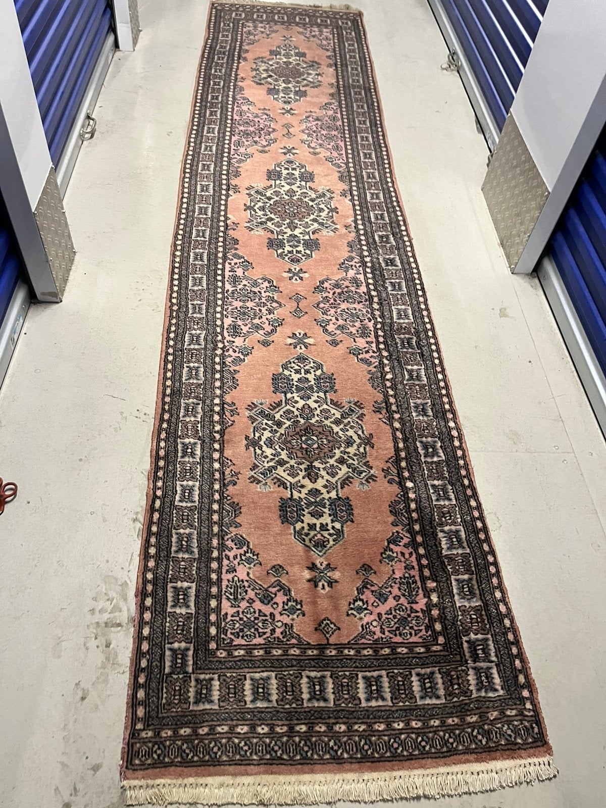 Handgemaakt tapijt Loper Pakistan 350x80,, Ophalen, Gebruikt, 200 cm of meer, 50 tot 100 cm