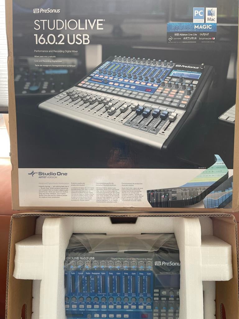 Presonius Studio Live 16.0.2 Digitale Mixer - Nieuw!, Muziek en Instrumenten, Mengpanelen, Ophalen of Verzenden, Nieuw, 10 tot 20 kanalen