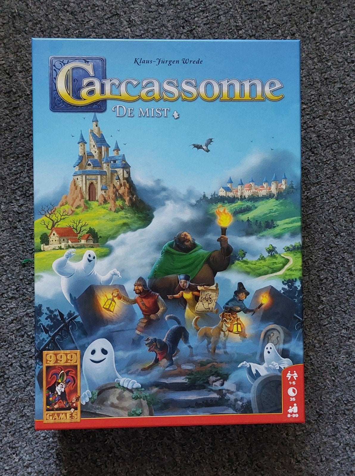 Carcassonne De Mist (999 games), Een of twee spelers, Ophalen of Verzenden, Zo goed als nieuw, 999 Games   ..