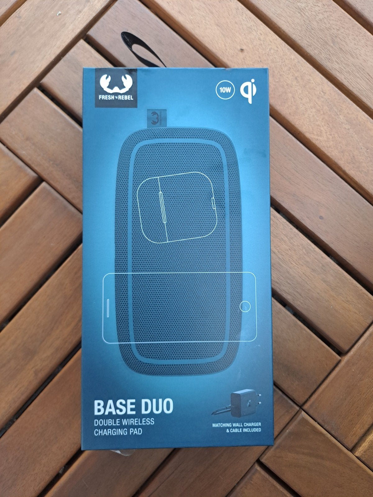 Fresh 'n Rebel Base Duo Draadloze Oplader, Universeel, USB-C, Draadloze oplader, Verzenden