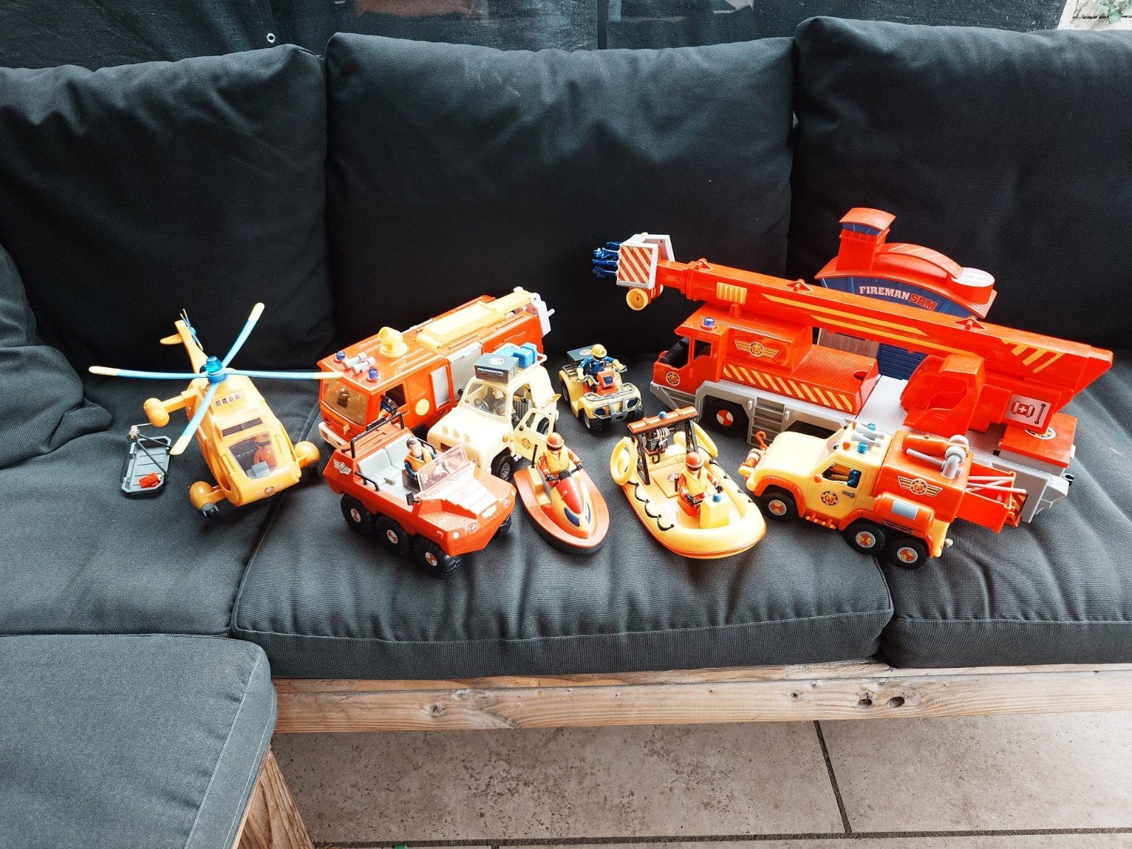 Grote set Brandweerman Sam voertuigen en figuren, Kinderen en Baby's, Ophalen of Verzenden