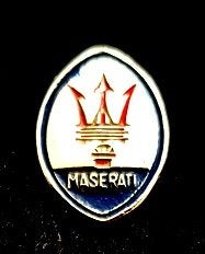 Maserati pin- ovaal- 14x20 emaille, Verzenden, Nieuw, Transport, Speldje of Pin