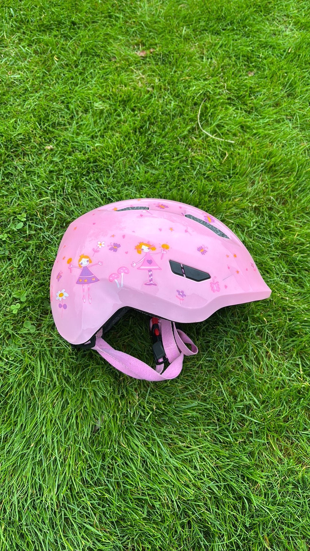 Kinderfietshelm Abus 50-55cm roze zgan, Ophalen of Verzenden, Zo goed als nieuw, Overige maten, Meisje