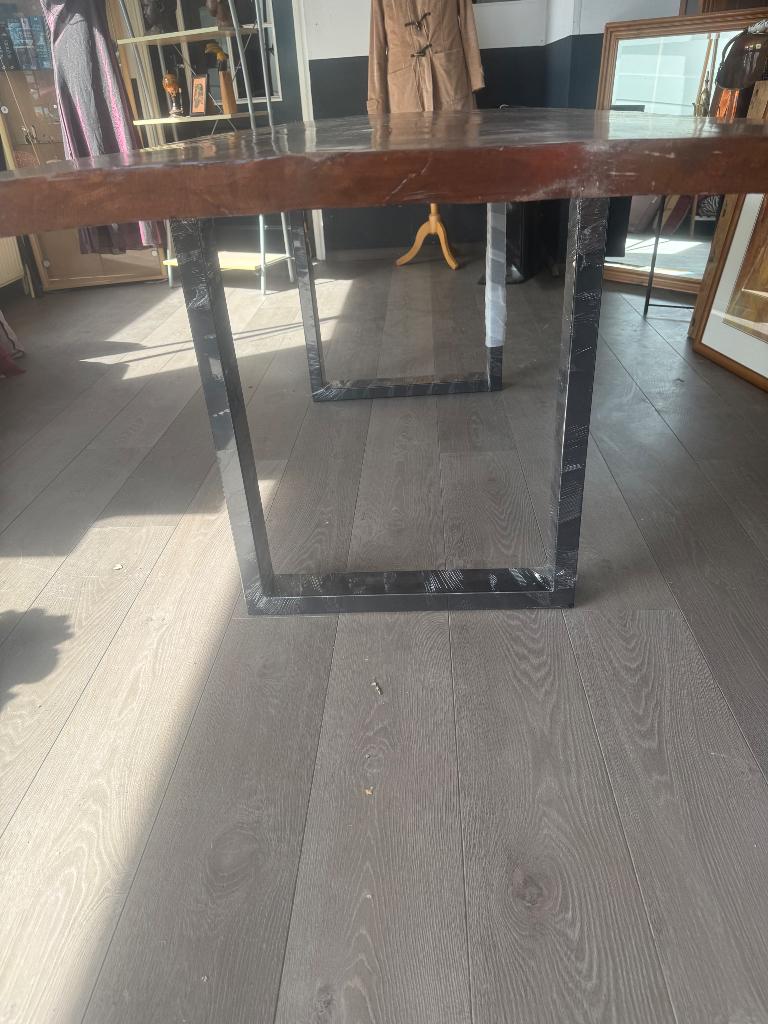 Boomstam tafel, Ophalen, Overige materialen, 50 tot 100 cm, Vijf personen of meer