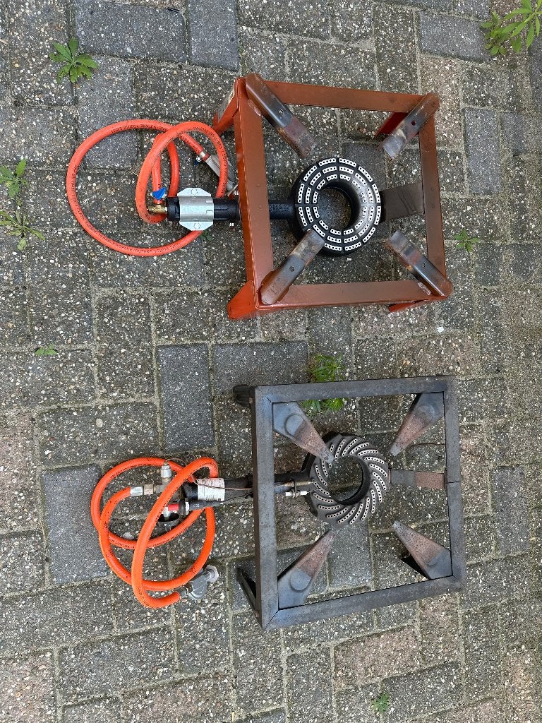 Bierbrouw set - gas - zeer compleet- 2 pannen 98 liter, Huis en Inrichting, Overige typen, Ophalen, Gebruikt, Metaal