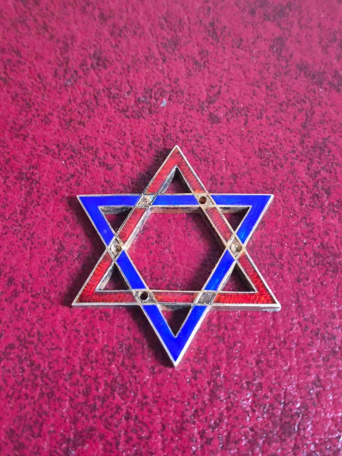 Zilveren Davidster met Engelse Hallmarks, Antiek en Kunst, Ophalen of Verzenden