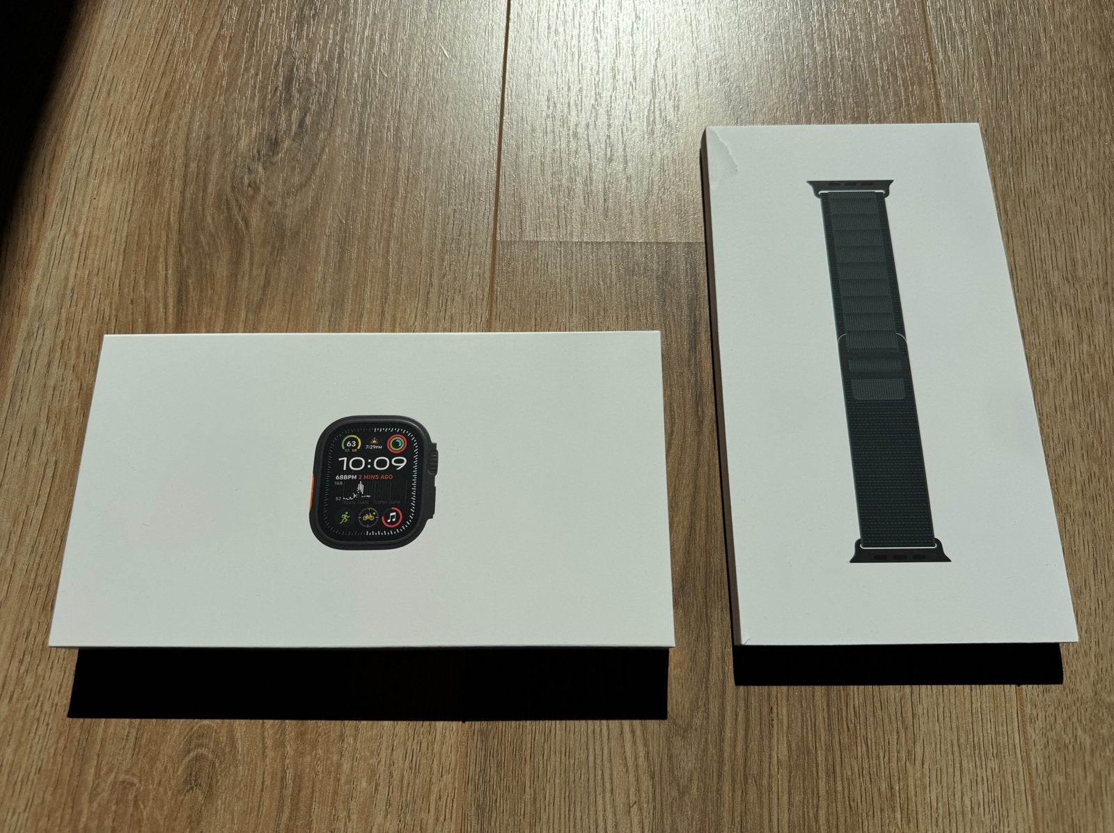 Apple Watch Ultra 2 Zwart Titanium Kast met bandjes, Gebruikt, Apple Watch ⌚️, Zwart, IOS