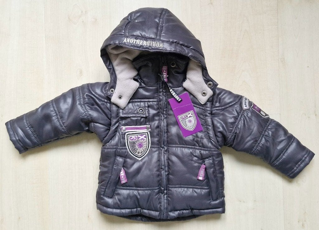 Another World Winterjasje + Bodywarmer Antraciet maat 80, Another World, Nieuw, Ophalen of Verzenden, Jasje