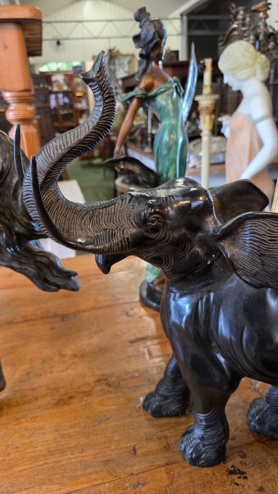 Antiek bronzen beeld van olifant, Ophalen