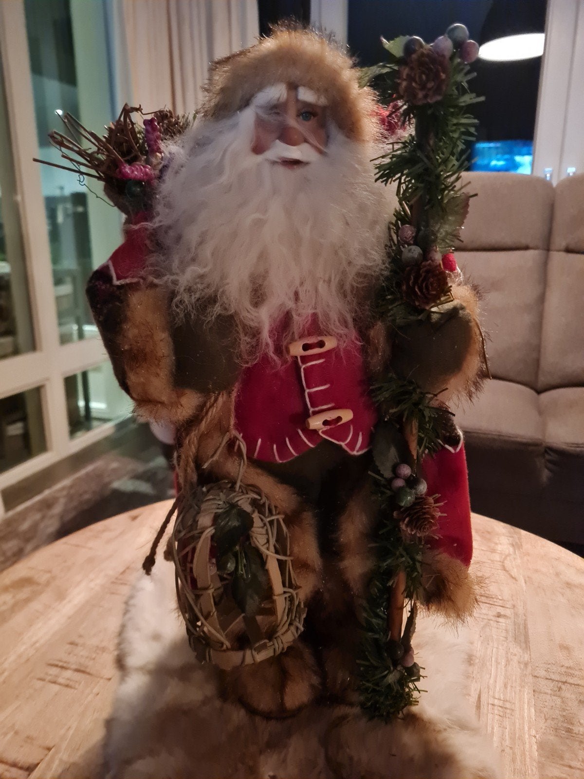 mooie grote rode kerstman van 48 cm groot, Ophalen of Verzenden