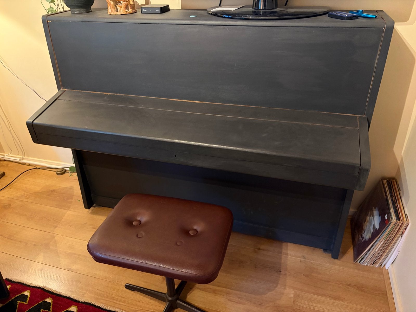 Geyer Piano - Goed onderhouden en gestemd, Muziek en Instrumenten, Ophalen of Verzenden, Gebruikt, Zwart, Piano