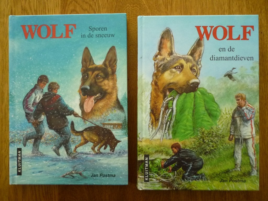 Wolf en de diamantdieven /Wolf sporen in de sneeuw J. Postma, Boeken, Ophalen of Verzenden, Zo goed als nieuw