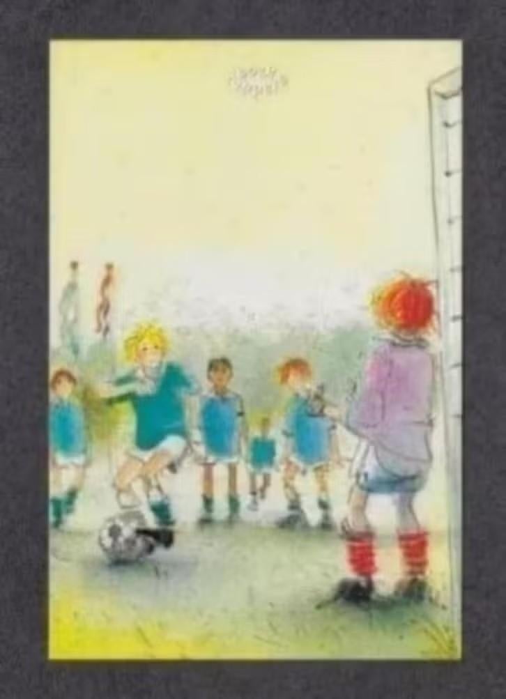 Ansichtkaart Voetbal Penalty Strafschop Goal., Ophalen of Verzenden, 1980 tot heden, Ongelopen, Sport en Spel