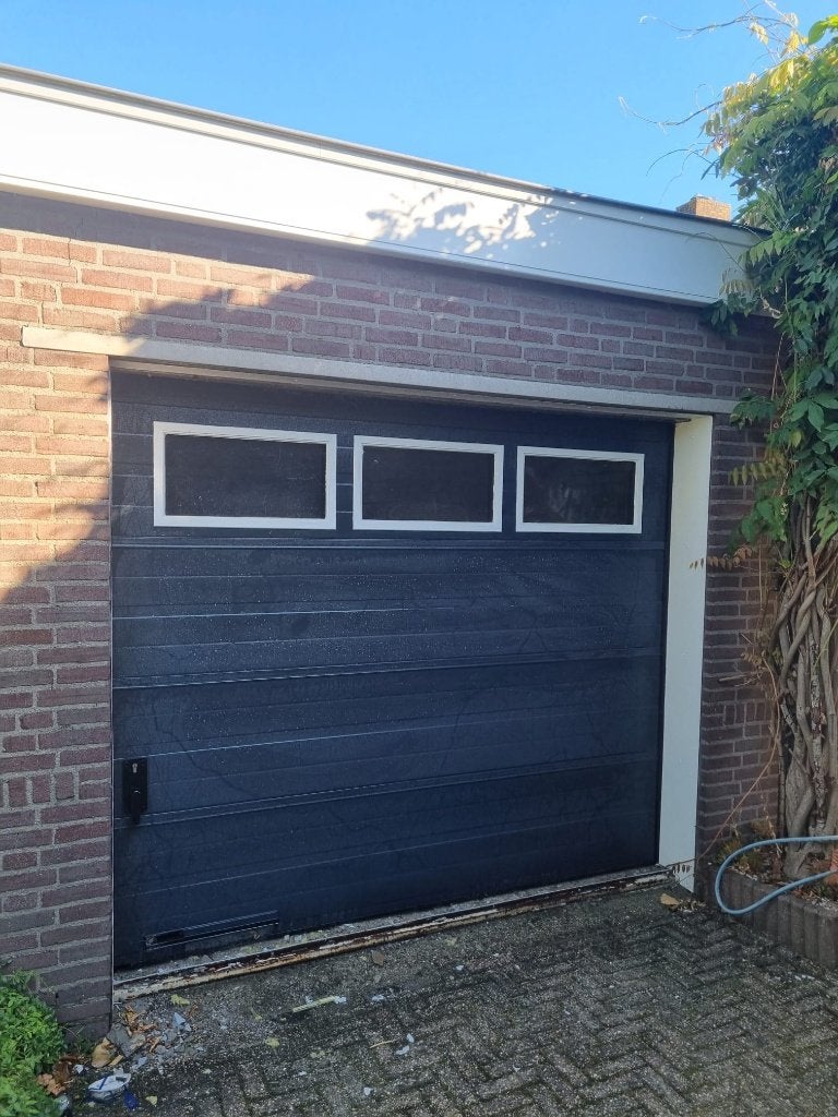 Gebruikte sectionaal garagedeur compleet, Ophalen, Gebruikt, Garagedeur, Metaal