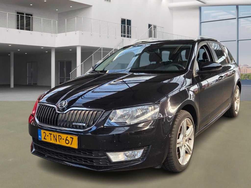 Skoda Octavia Combi 1.6 TDI Greenline Businessline; 2-TNP-67, Auto's, Skoda, Voorwielaandrijving, Euro 5, Gebruikt, 4 cilinders