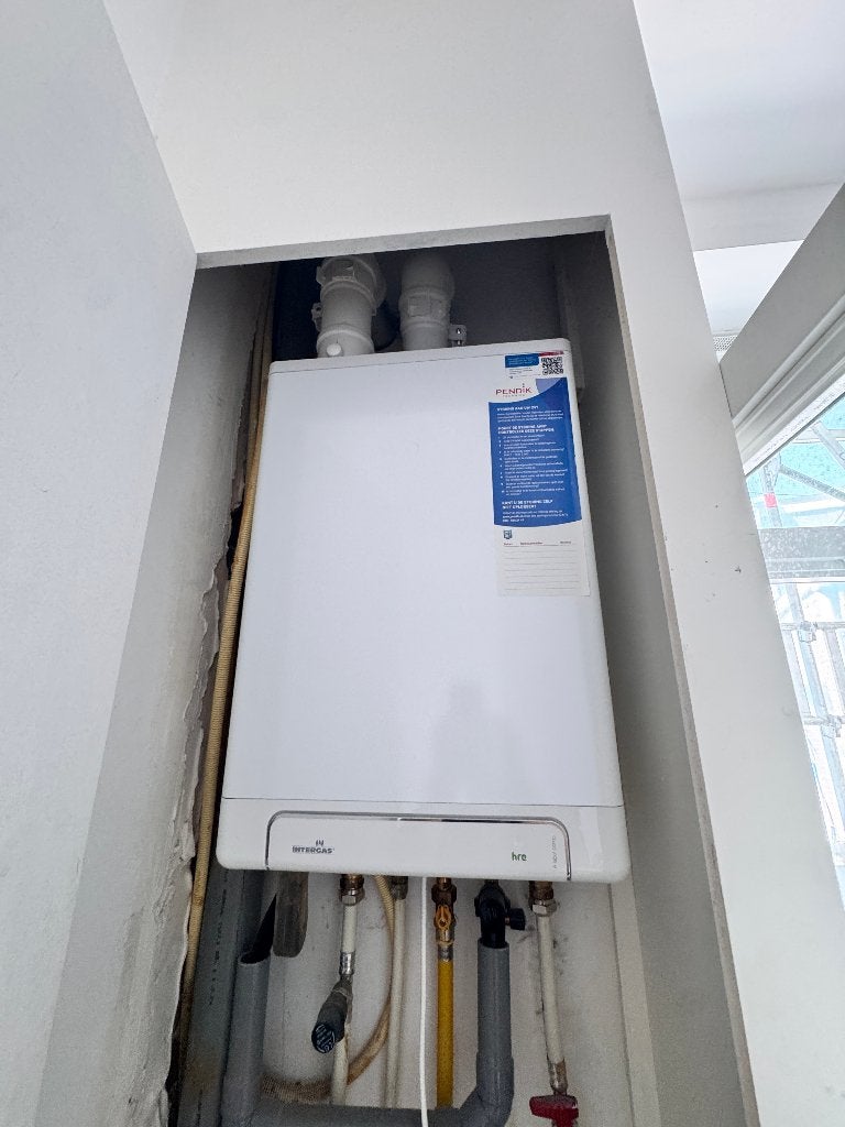 Intergas Kombi Kompakt 28/24, Ophalen, 30 tot 80 cm, Gebruikt, Hoog rendement (Hr)
