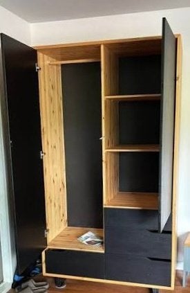 Ikea Mandal kledingkast, Huis en Inrichting, Kasten | Kledingkasten, Gebruikt, 100 tot 150 cm, 200 cm of meer, Modern strak