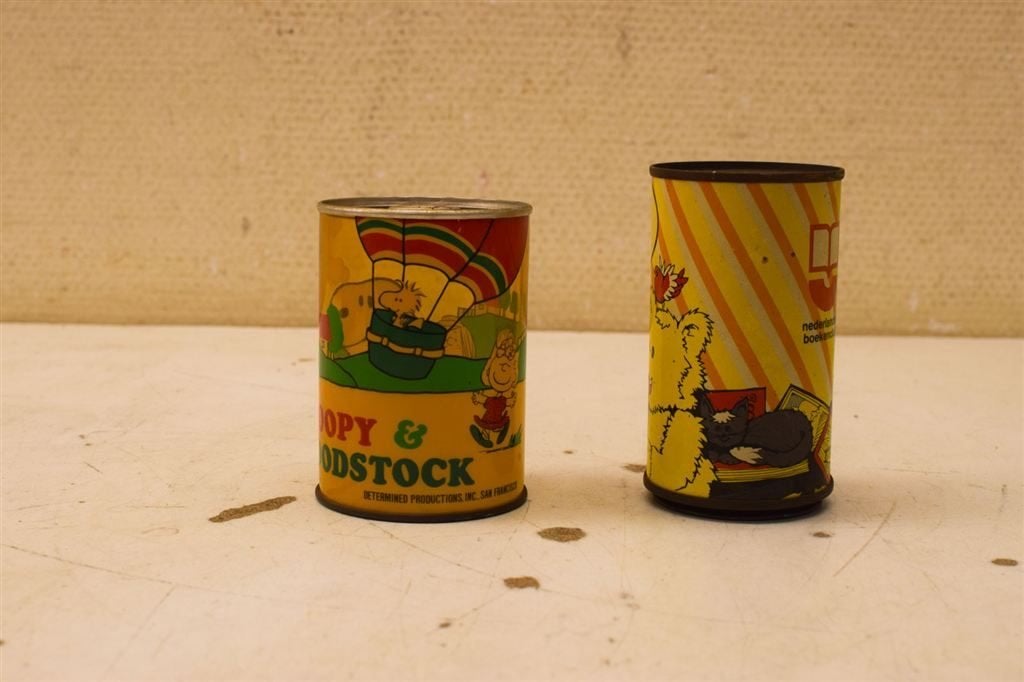 2 stuks spaarpotten 49906, Ophalen of Verzenden, Gebruikt, Metaal of Blik, Dier