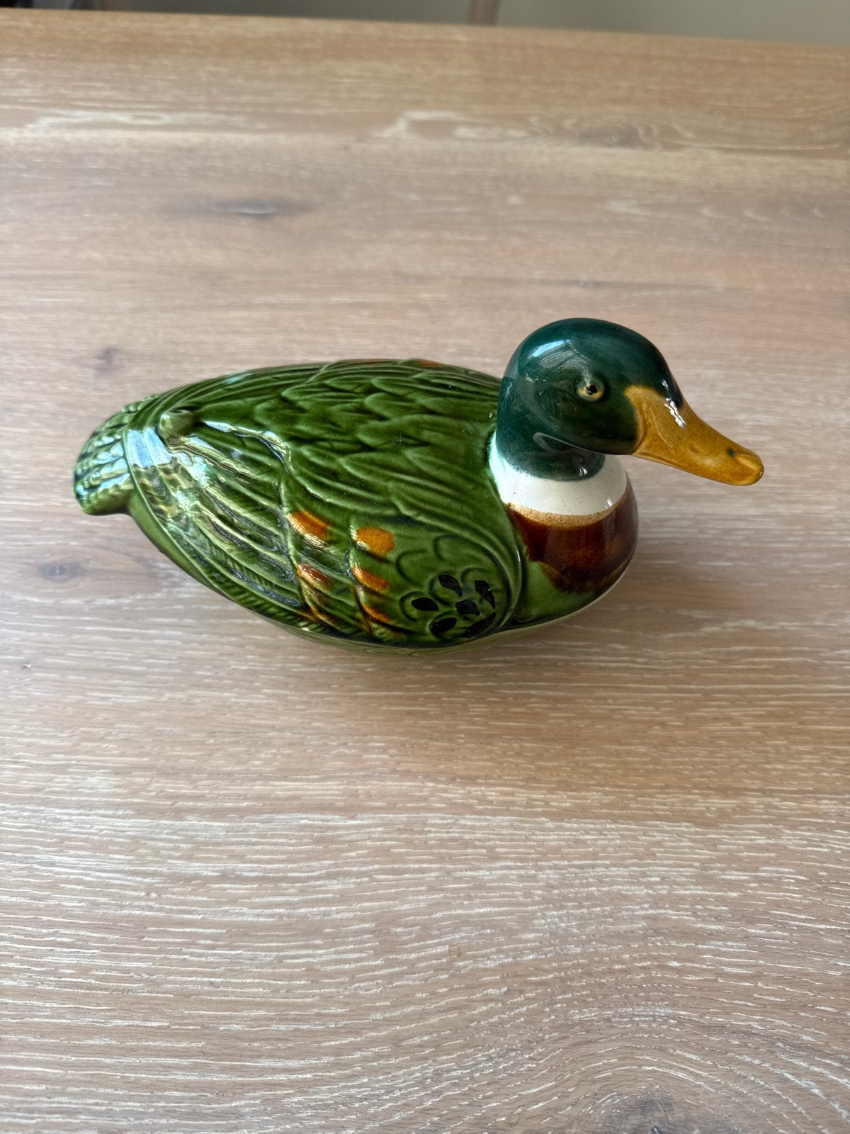 Vintage Michel Caugant Terrine Eend - Handgemaakt Keramiek, Ophalen of Verzenden
