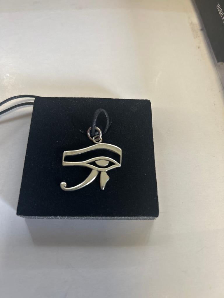 Nieuwe 925 Zilveren Oog van Horus Hanger, Ophalen of Verzenden, Nieuw, Zilver, Kruis of Symbool