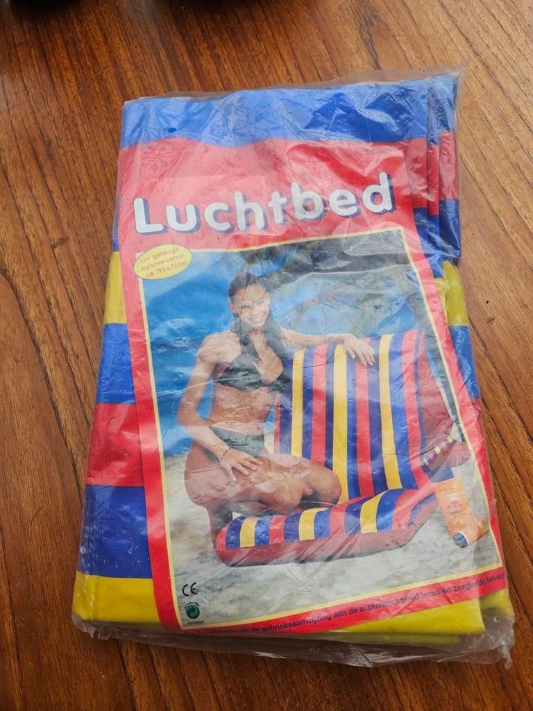 Vintage luchtbed in originele verpakking, Ophalen of Verzenden