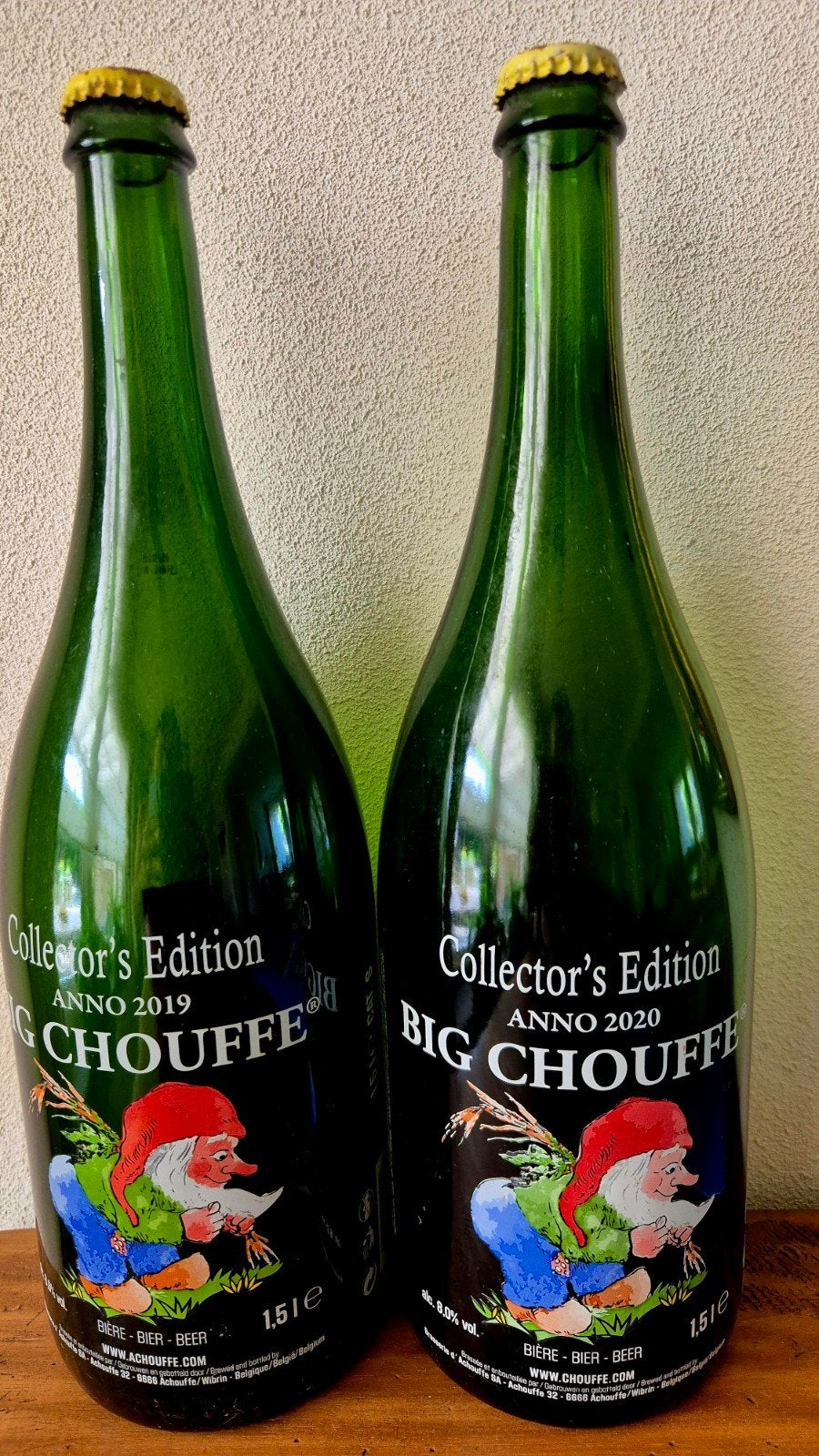 Lege BIG CHOUFFE fles bier 2019+2020 collectors edition 1,5L, Ophalen of Verzenden, Zo goed als nieuw, Flesje(s), Overige merken