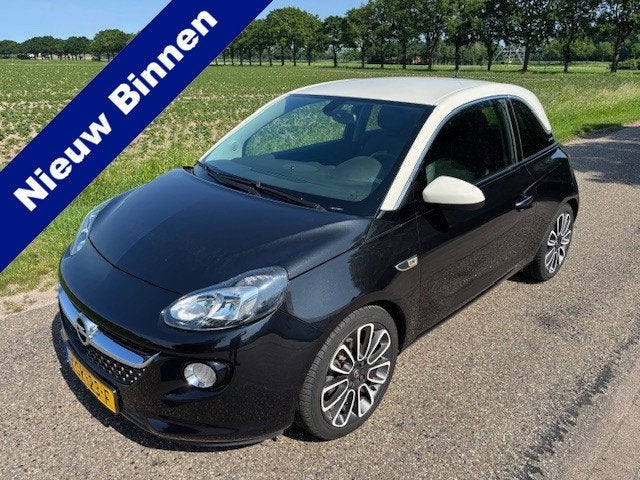 Opel ADAM 1.4 Black White 17 " Airco 49900 km ! (bj 2013), Auto's, Euro 5, Gebruikt, 1398 cc, 4 cilinders