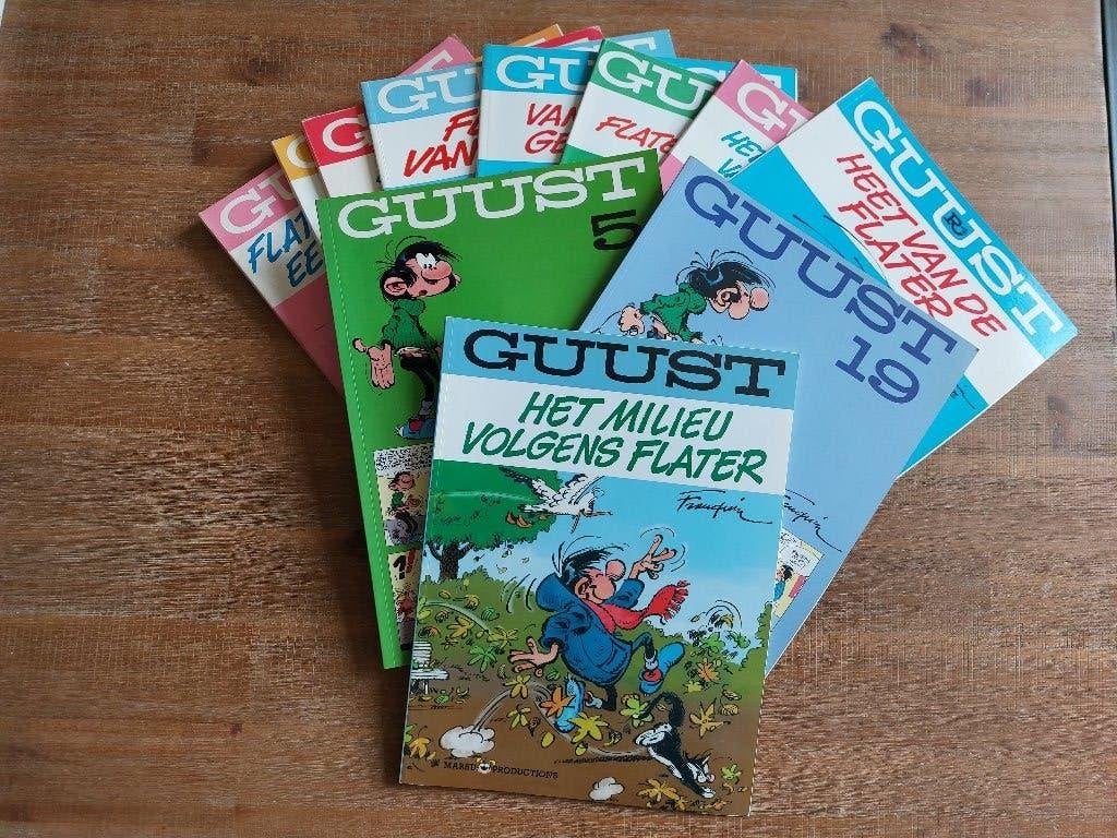 Te koop Guust 12 delen, Meerdere stripboeken, Ophalen of Verzenden, Gelezen