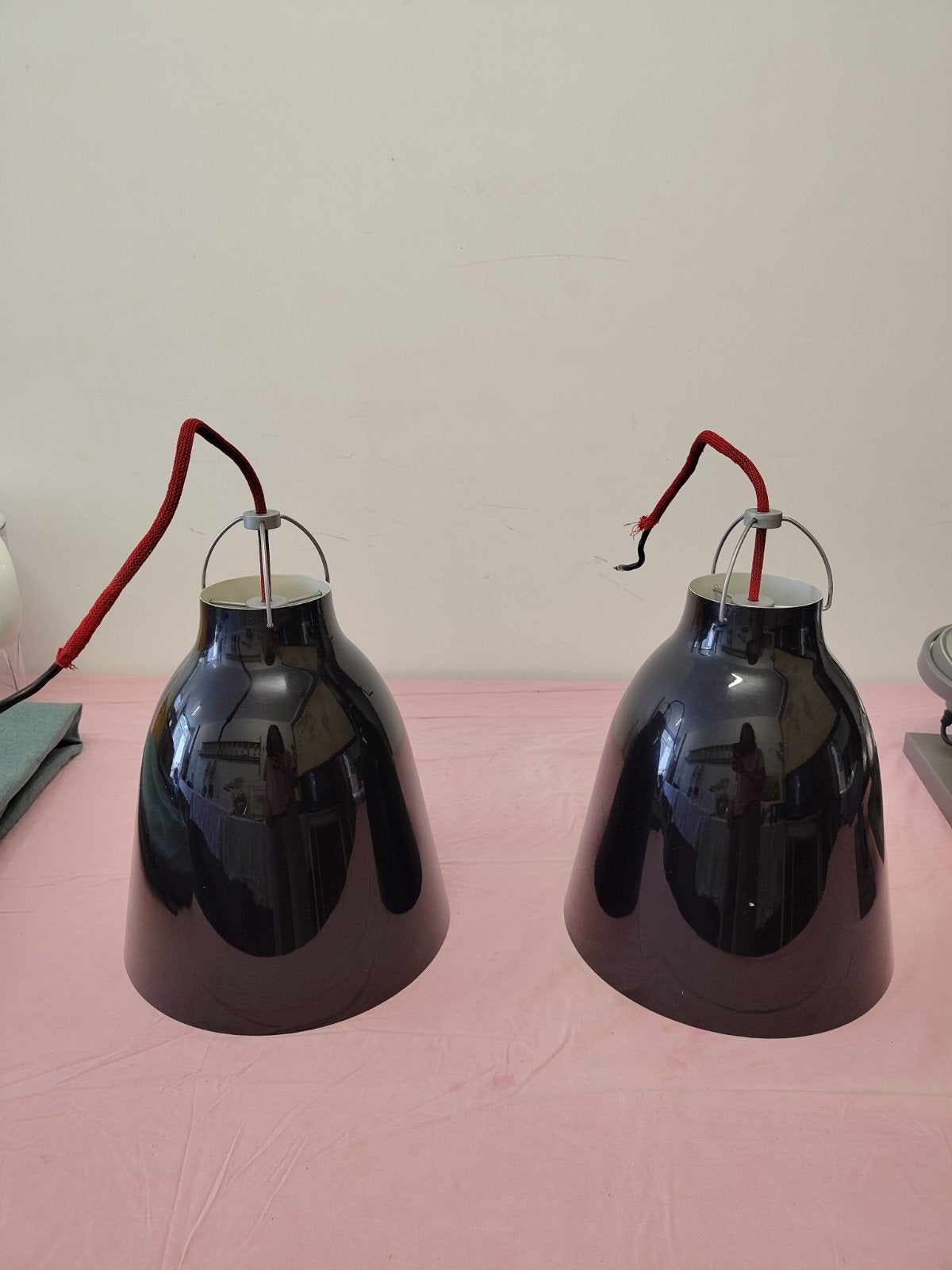 Set van 2 Caravaggio P2 hanglampen - Fritz Hansen, Ophalen, Gebruikt, Modern Design, E27 (groot)