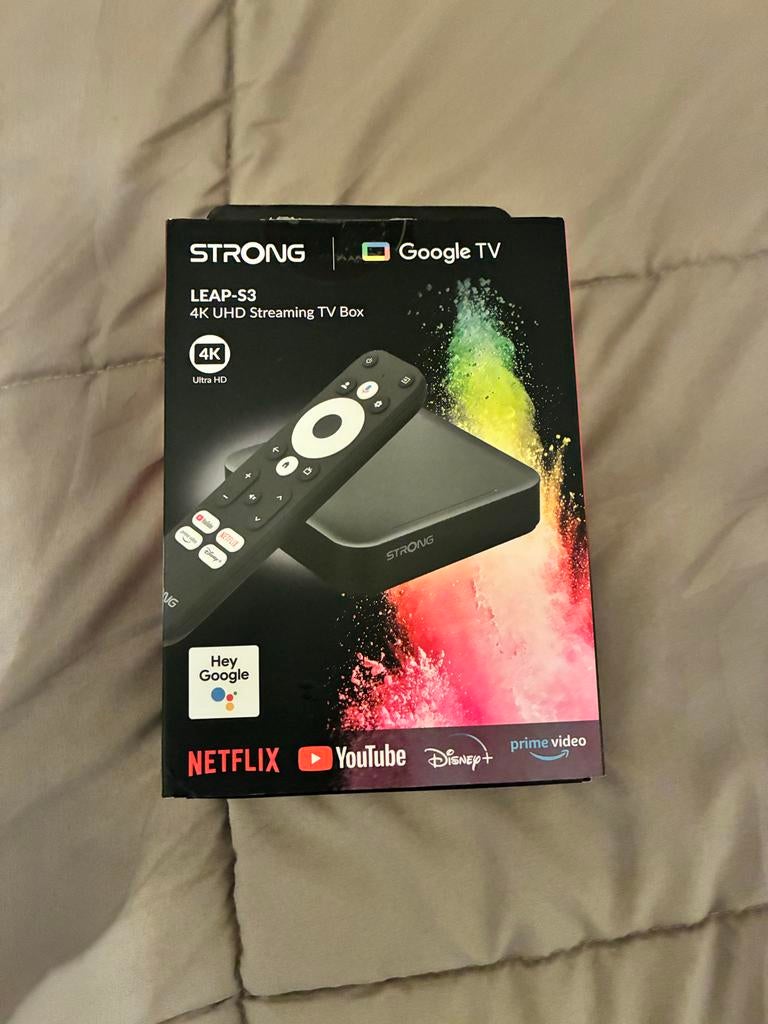 Strong LEAP-S3 4K UHD Streaming TV Box - Nieuw in doos, Audio, Tv en Foto, Mediaspelers, Nieuw, Ophalen of Verzenden, Zonder harde schijf