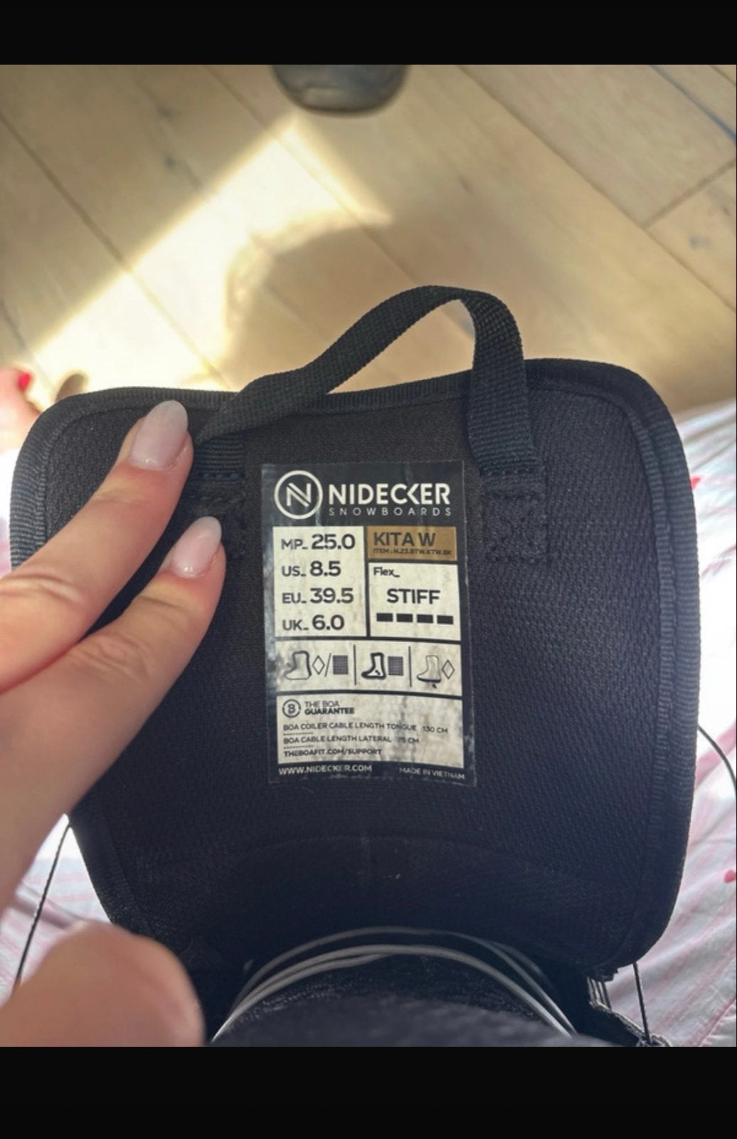 Nidecker Kita W Snowboardschoenen - Maat EU 39.5, Sport en Fitness, Snowboarden, Ophalen of Verzenden, Gebruikt, Snowboots