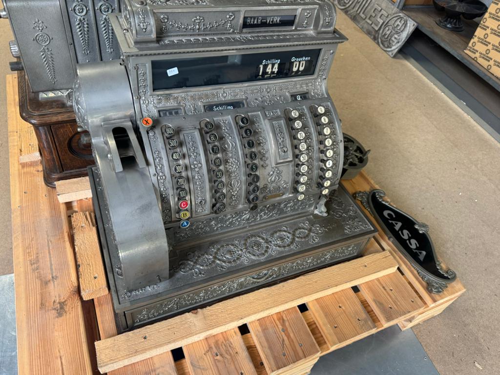 Antieke National Cash Register Kassaregister, Ophalen