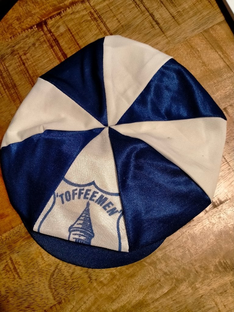 Everton Toffeemen vintage voetbal Engeland club cap muts, Verzenden, Gebruikt, Buitenlandse clubs, Overige typen