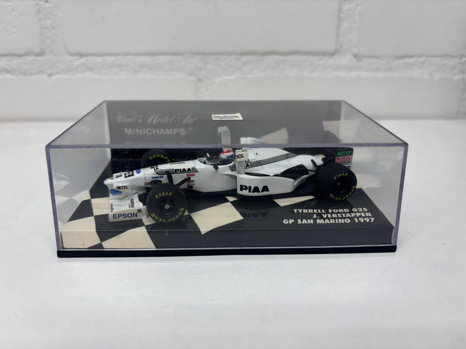 Jos verstappen tyrrell fors 025 tower wings san marino 1997, Verzamelen, Ophalen of Verzenden, Zo goed als nieuw, Formule 1