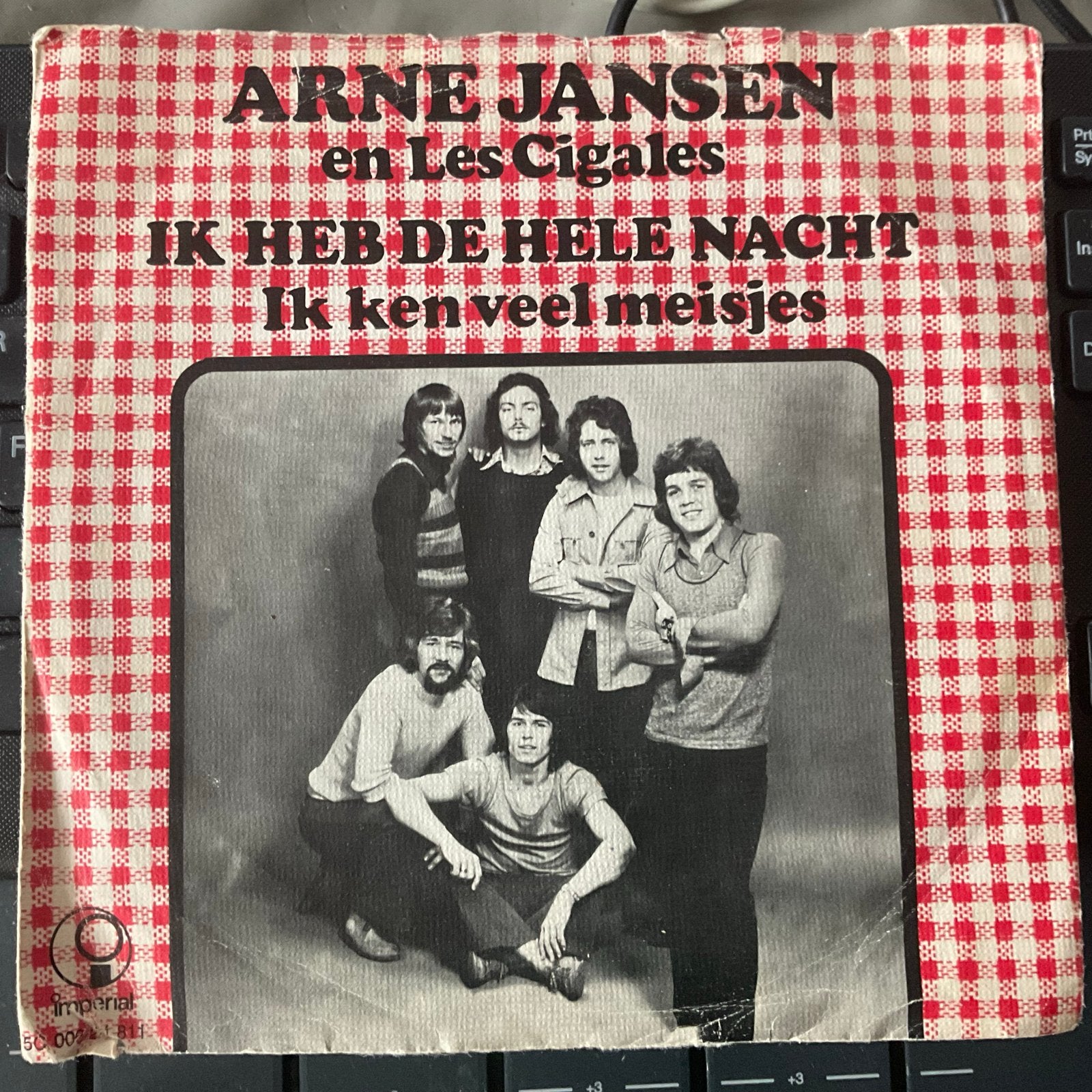 Arne Jansen en Les Cigales - Ik Heb De Hele Nacht (Vinyl), Cd's en Dvd's, Gebruikt, 7 inch, Ophalen of Verzenden, EP