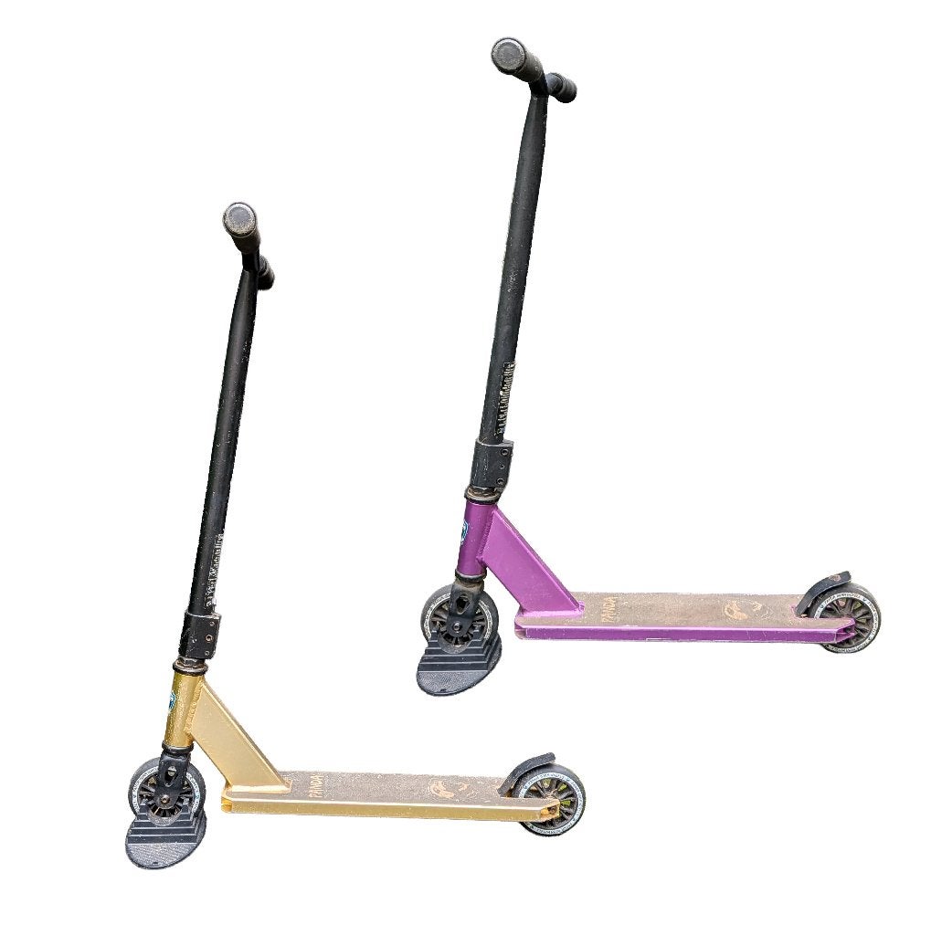 Panda Freestyle 2x stuntstep paars en goud (prijs per stuk), Ophalen, Gebruikt, Gewone step, Panda