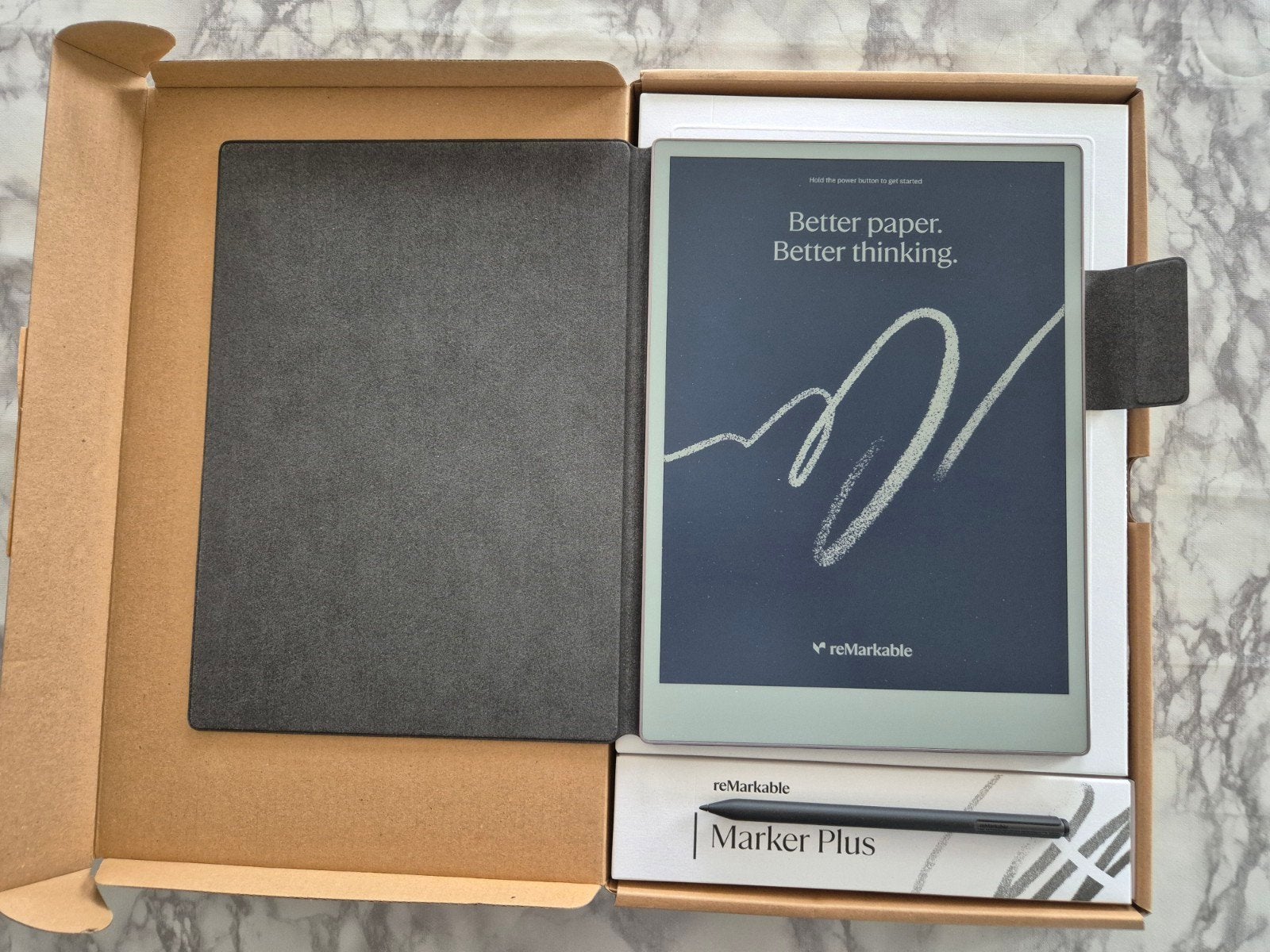 ReMarkable Paper Pro + Marker Plus + Book Folio Pro Basalt, Computers en Software, Windows Tablets, Ophalen, Usb-aansluiting, Zo goed als nieuw