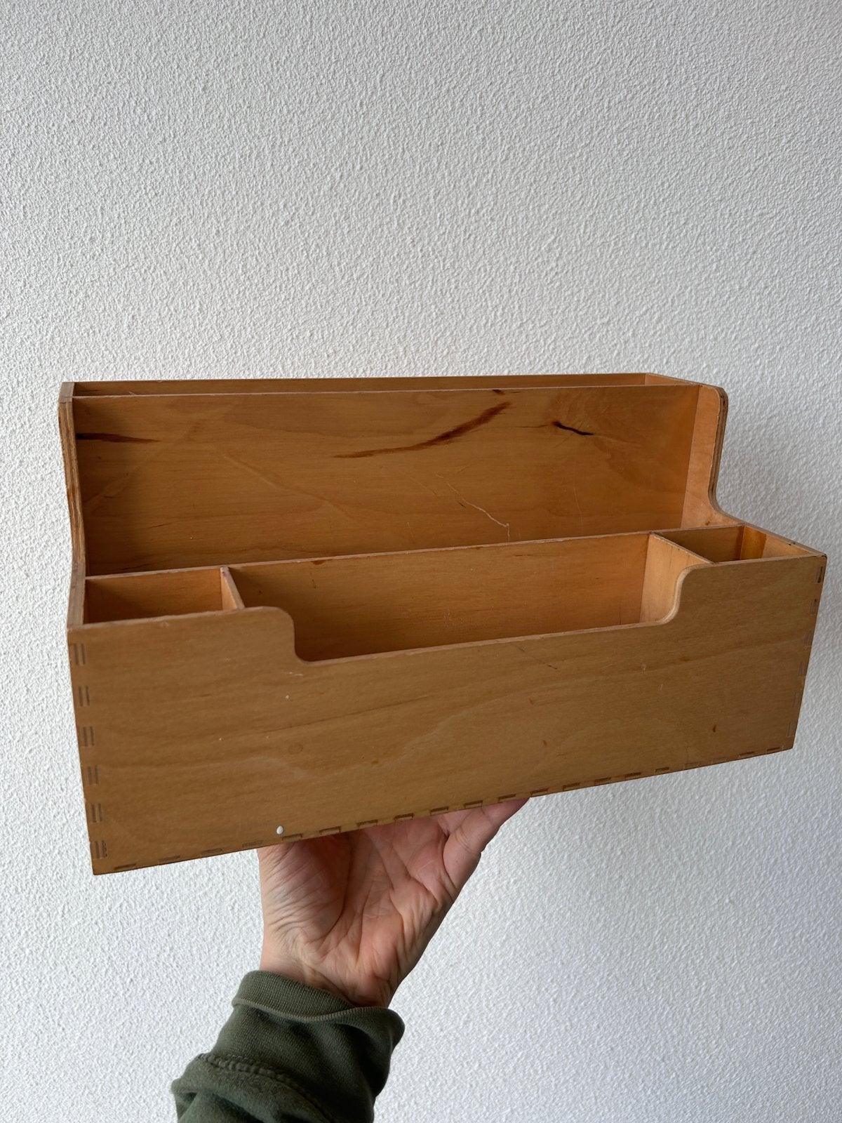90's Ikea Moppe zeldzame deskorganizer, Huis en Inrichting, Hout, Gebruikt, Beige, Verzenden