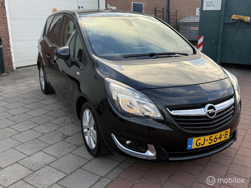 Opel Meriva 1.4 Turbo Edition, Auto's, Voorwielaandrijving, Gebruikt, 4 cilinders, Zwart