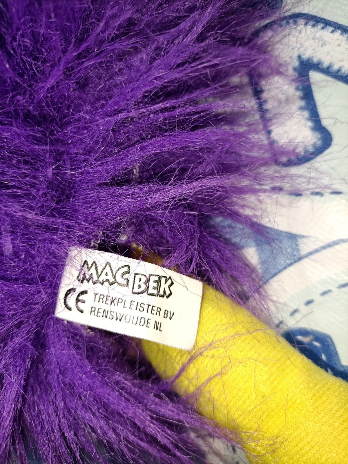 Paarse kraai handpop vogel MacBek rekenhulp, Ophalen of Verzenden, Zo goed als nieuw, Versiering