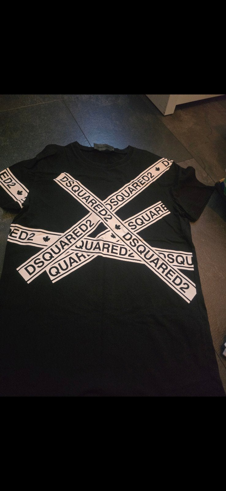 Dsquared2 tishert (maat S) origineel, Kleding | Heren, Ophalen of Verzenden, Zo goed als nieuw, Zwart