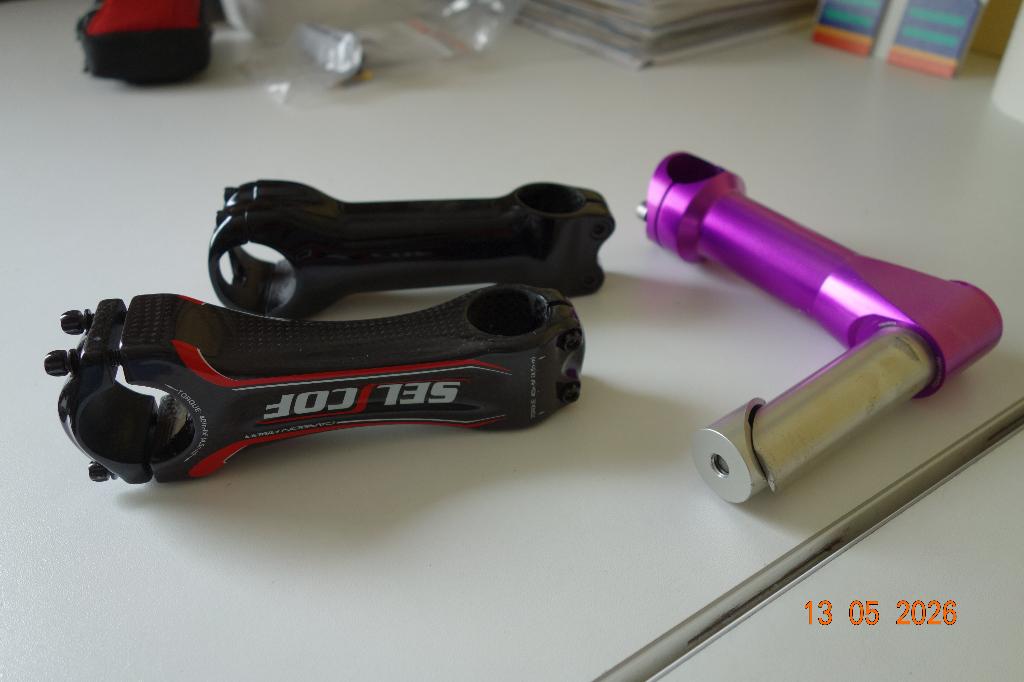 CARBON stuurpennen en een RETRO pen, Fietsen en Brommers, Fietsonderdelen, Ophalen of Verzenden, Zo goed als nieuw, Stuur, Carbon