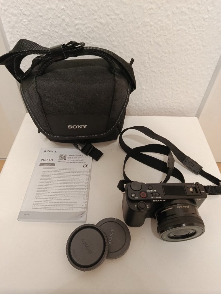 Sony Alpha ZV-E10 4K Systeemcamera + 16-50mm - APS-C, Audio, Tv en Foto, Ophalen, Bluetooth, Zo goed als nieuw, 24 megapixels