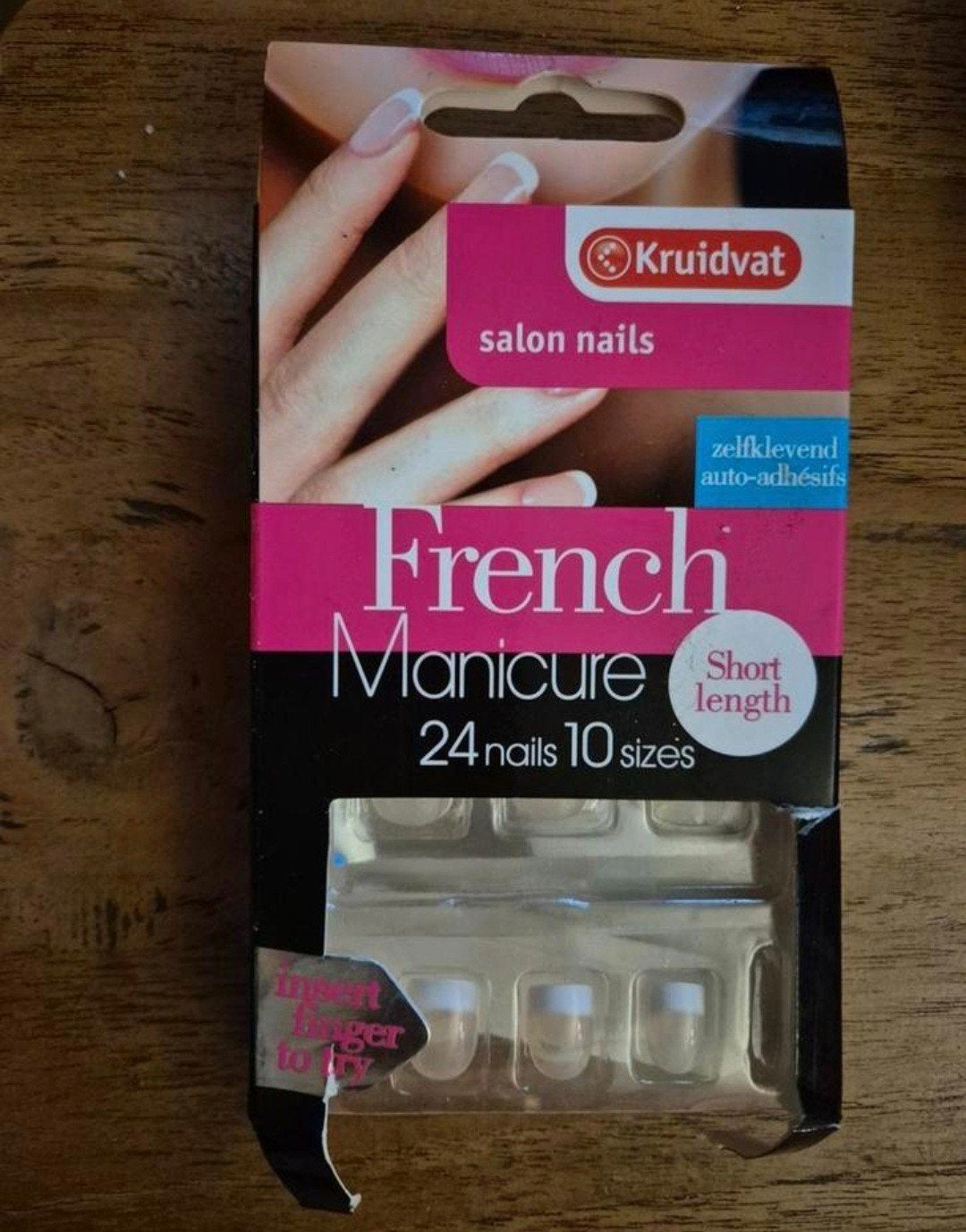 Kruidvat French Manicure Salon Nails - Korte lengte, Ophalen of Verzenden, Nieuw, Overige typen